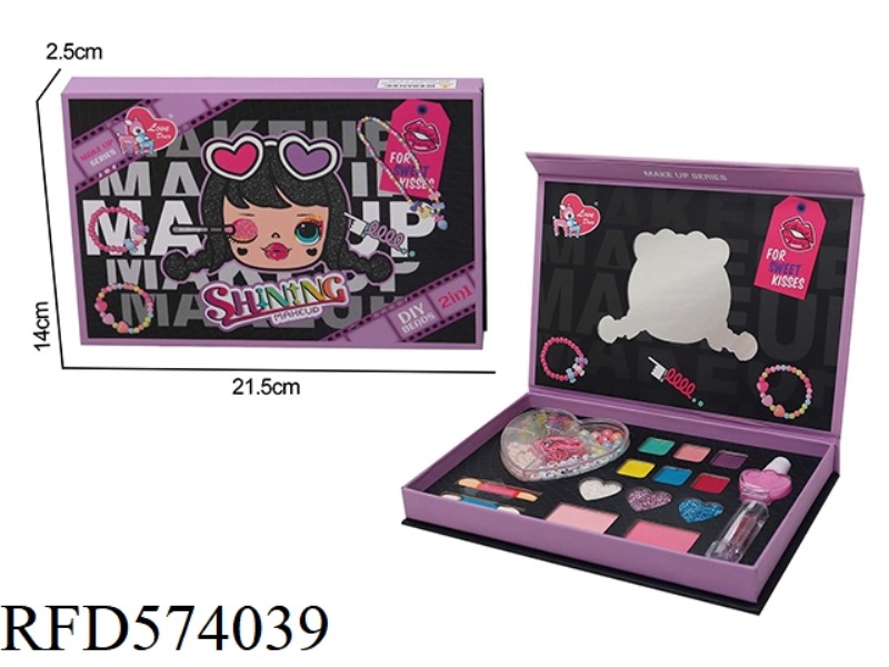 GIRLS JEWELRY MAKEUP BEADED SET