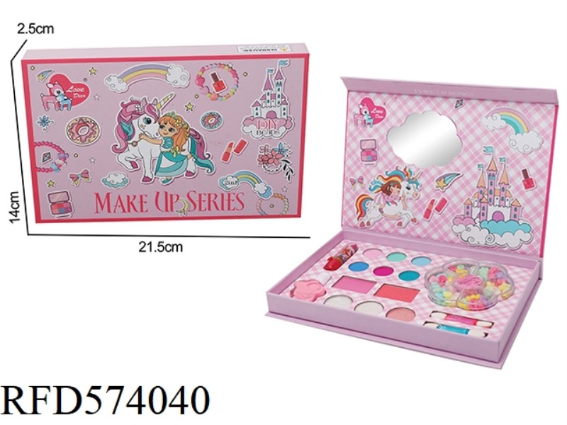 GIRLS JEWELRY MAKEUP BEADED SET