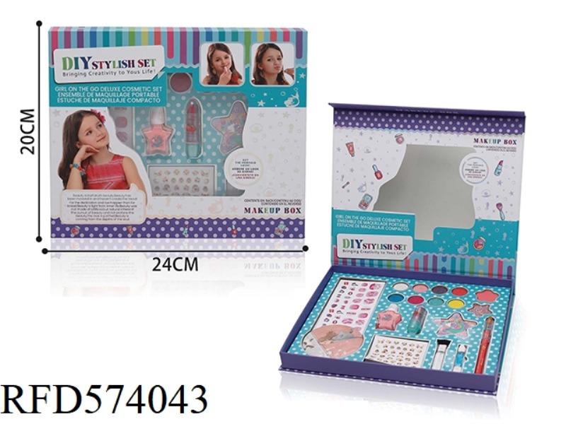 GIRLS JEWELRY MAKEUP STICKER SET