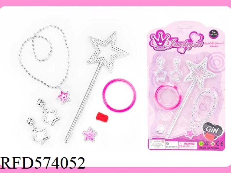 FAIRY WAND MAGIC WAND ELECTROPLATED CROWN JEWEL CRYSTAL DRESS UP EVERY NEW DIY SET