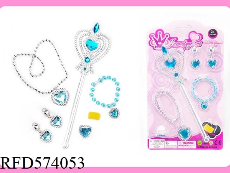FAIRY WAND MAGIC WAND ELECTROPLATED CROWN JEWEL CRYSTAL DRESS UP EVERY NEW DIY SET
