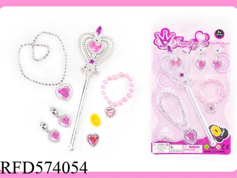 FAIRY WAND MAGIC WAND ELECTROPLATED CROWN JEWEL CRYSTAL DRESS UP EVERY NEW DIY SET