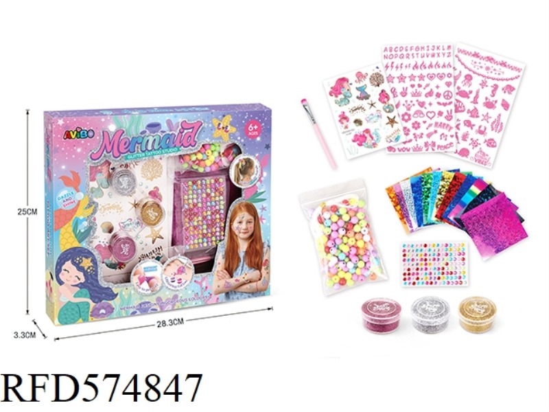 MERMAID DIY TATTOO KIT + BEADING