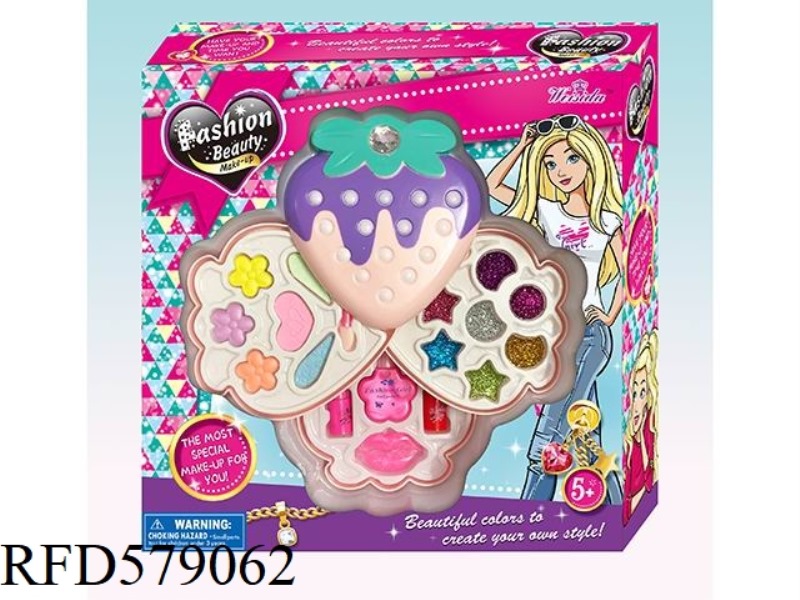 STRAWBERRY TRIPLE LAYER MAKEUP CASE