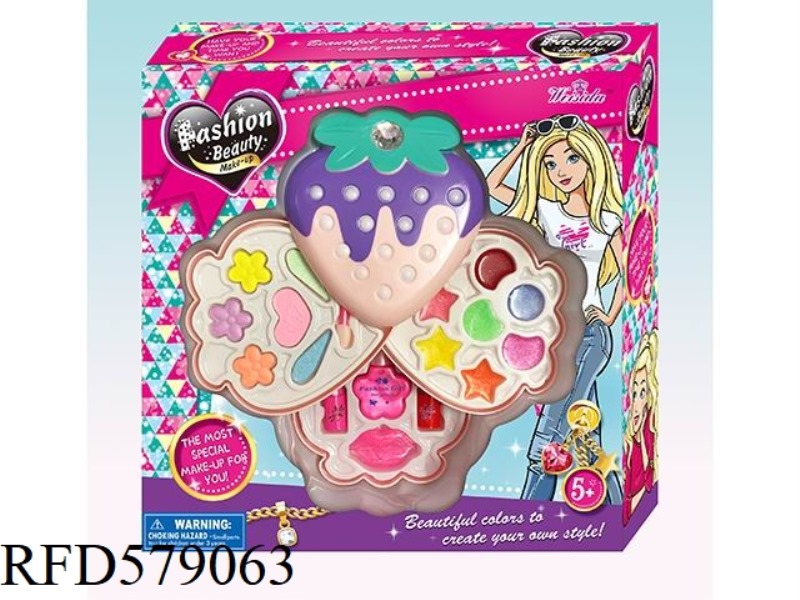 STRAWBERRY TRIPLE LAYER MAKEUP CASE
