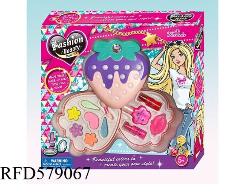 STRAWBERRY TWO-LAYER MAKEUP BOX