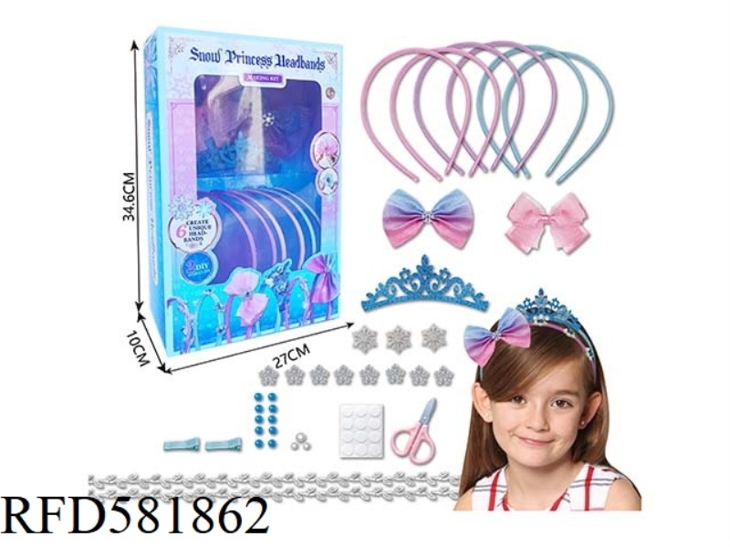 DIY HAIRBAND (6 HAIRBAND AND 2 HAIRPINS)