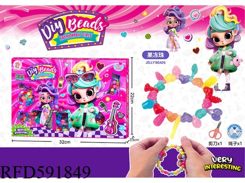 BARBIE DIY BEADS (JELLY BEADS)