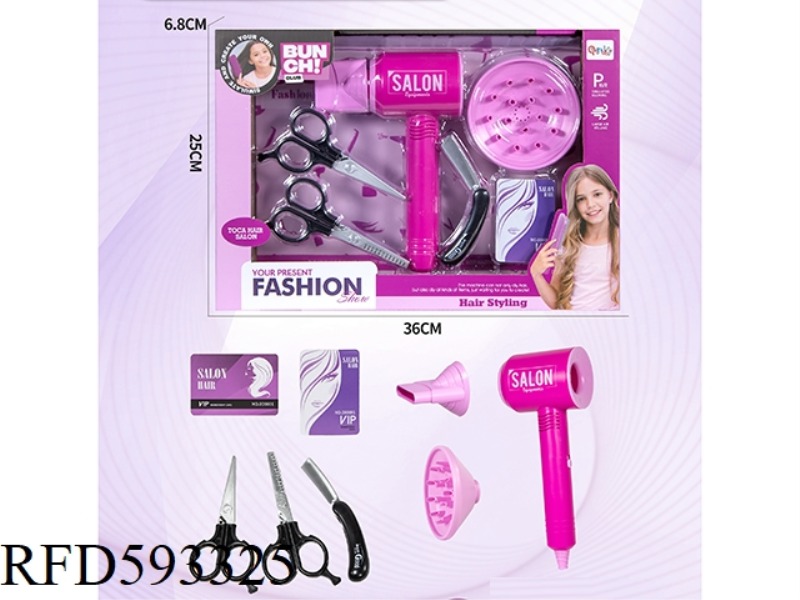 HAIR DRYER SET FOR HAIRDRESSING SALON (8PCS)