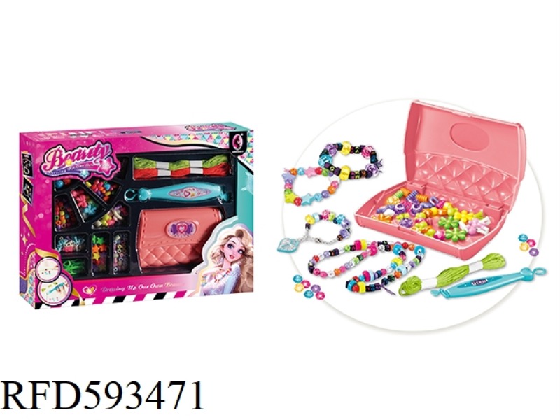 HANDBAG STORAGE BOX BEADED JEWELRY DIY SET