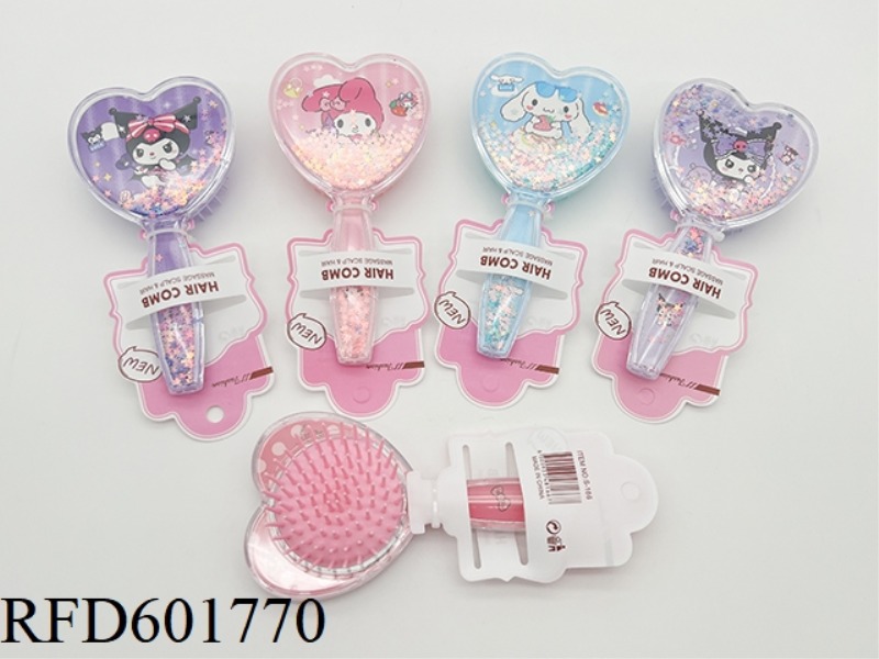 ACRYLIC MASSAGE COMB SANRIO