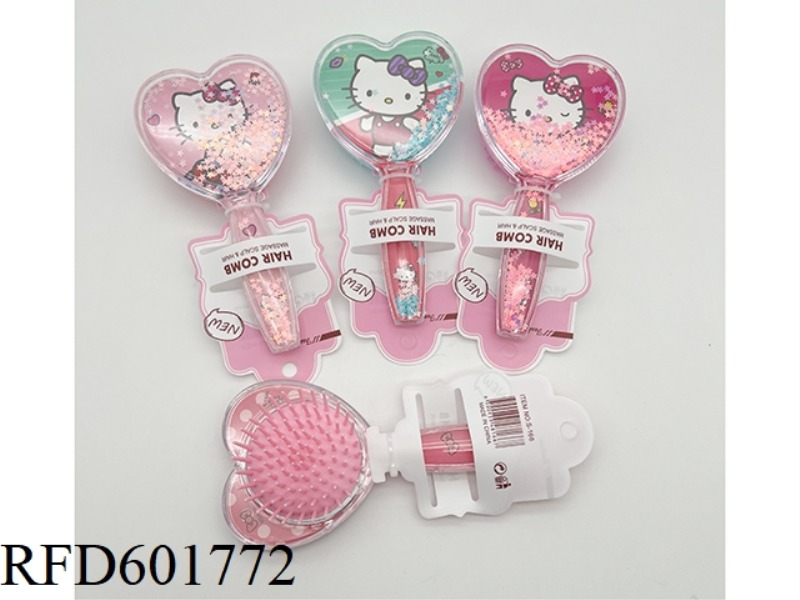 ACRYLIC MASSAGE COMB KITTY