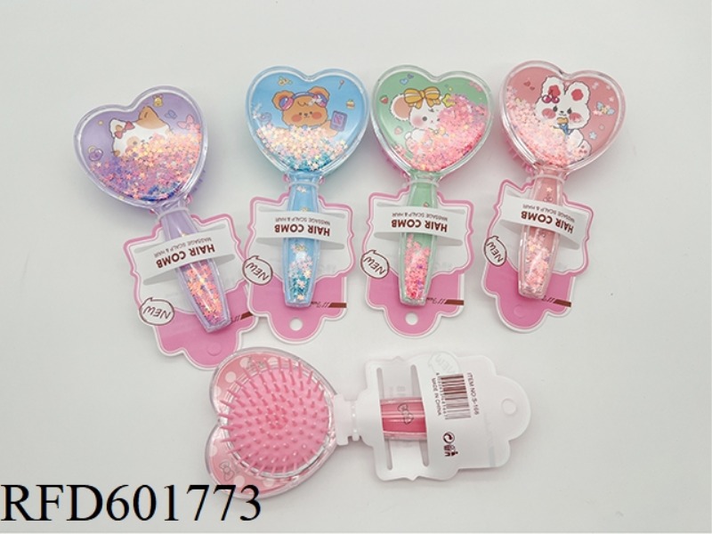 ACRYLIC MASSAGE COMB CARTOON