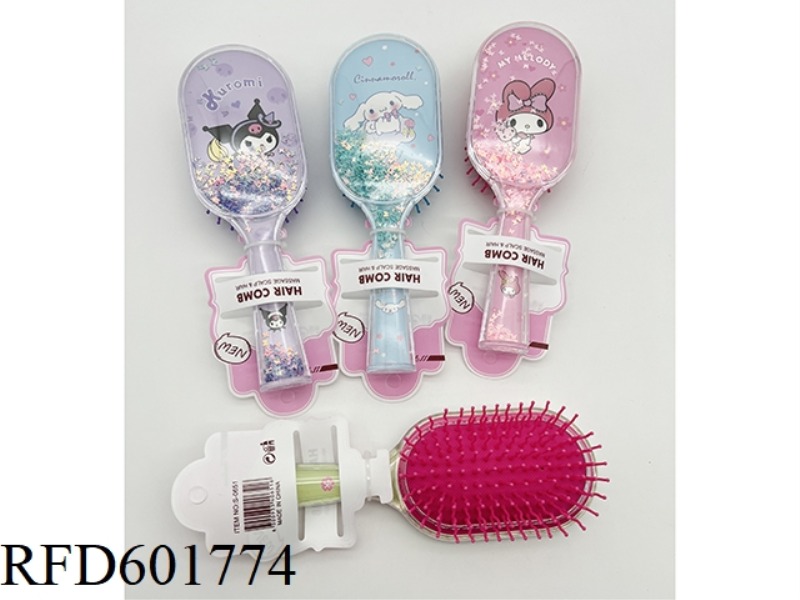 ACRYLIC MASSAGE COMB SANRIO