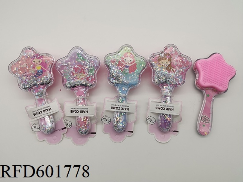 GLITTER MASSAGE COMB MERMAID
