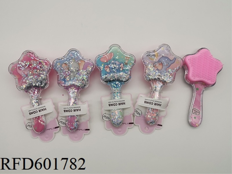 GLITTER MASSAGE COMB ELEPHANT