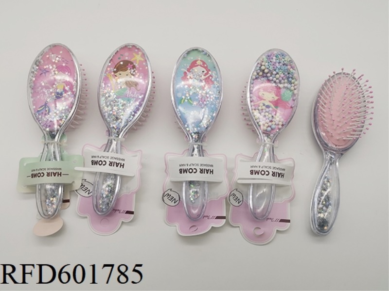 GLITTER MASSAGE COMB MERMAID