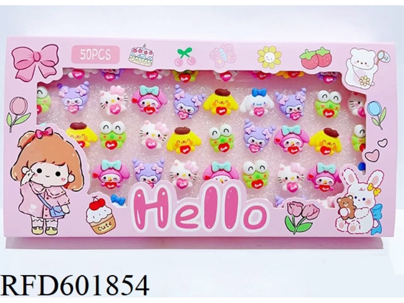 SANRIO RING BOX 50PCS