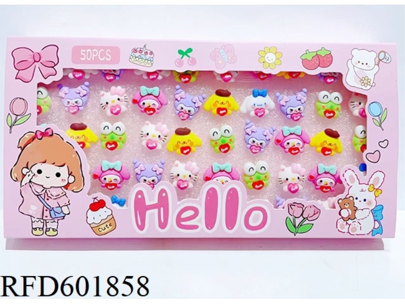 SANRIO RING BOX 50PCS