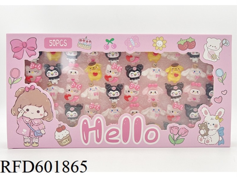 SANRIO RING BOX 50PCS