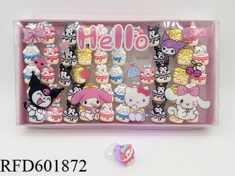 SANRIO FLASH RING BOX 50PCS