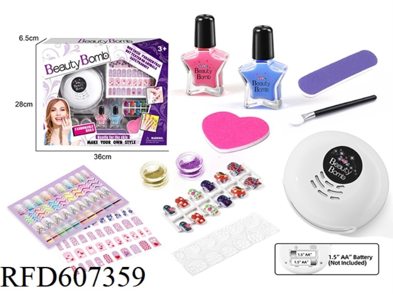MANICURE SET WITH ELECTRIC DRYER