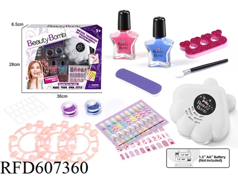 MANICURE SET WITH ELECTRIC DRYER