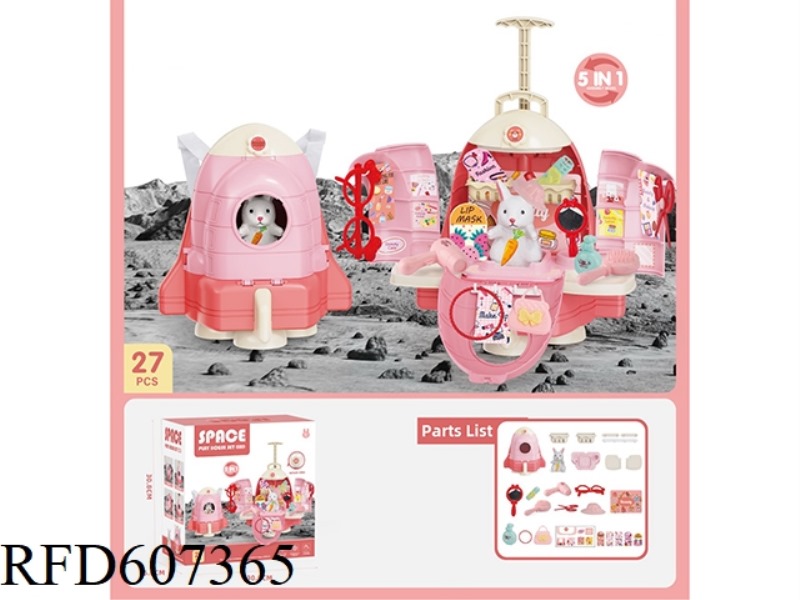 SPACE ORNAMENTS RABBIT BACKPACK