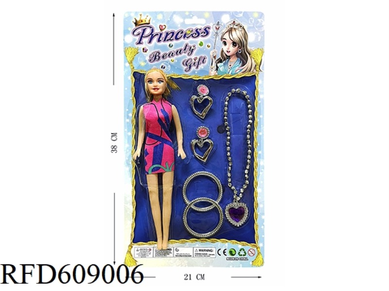 BARBIE WITH ELECTROPLATED ACCESSORIES