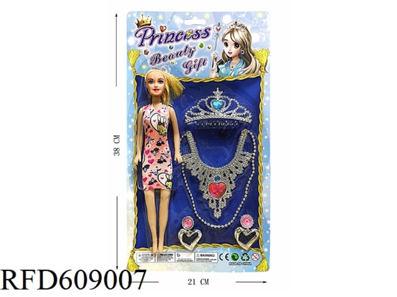 BARBIE WITH ELECTROPLATED ACCESSORIES