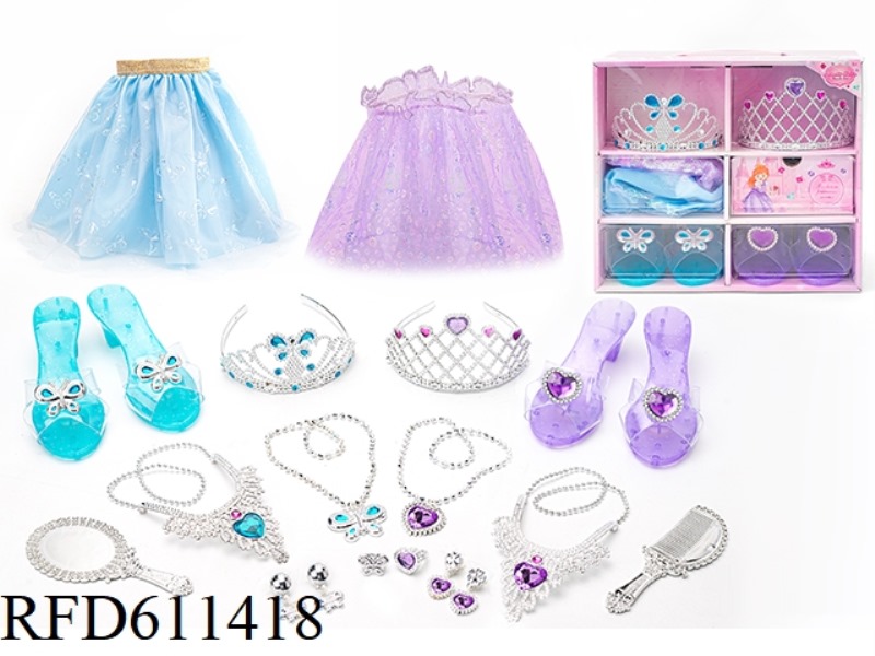 PRINCESS FAIRY WAND MAGIC WAND ELECTROPLATED CROWN JEWEL CRYSTAL DRESS UP EVERY NEW DIY SET