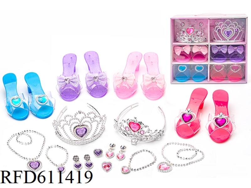 PRINCESS FAIRY WAND MAGIC WAND ELECTROPLATED CROWN JEWEL CRYSTAL DRESS UP EVERY NEW DIY SET