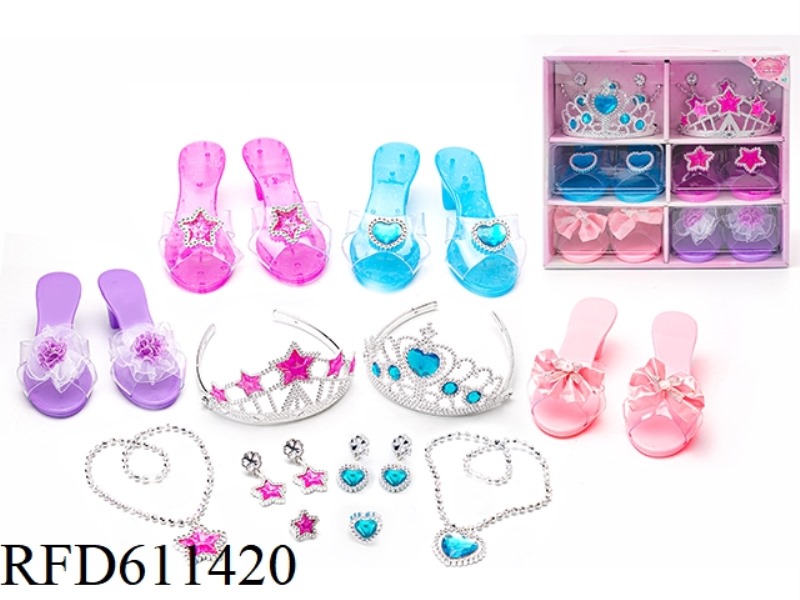 PRINCESS FAIRY WAND MAGIC WAND ELECTROPLATED CROWN JEWEL CRYSTAL DRESS UP EVERY NEW DIY SET