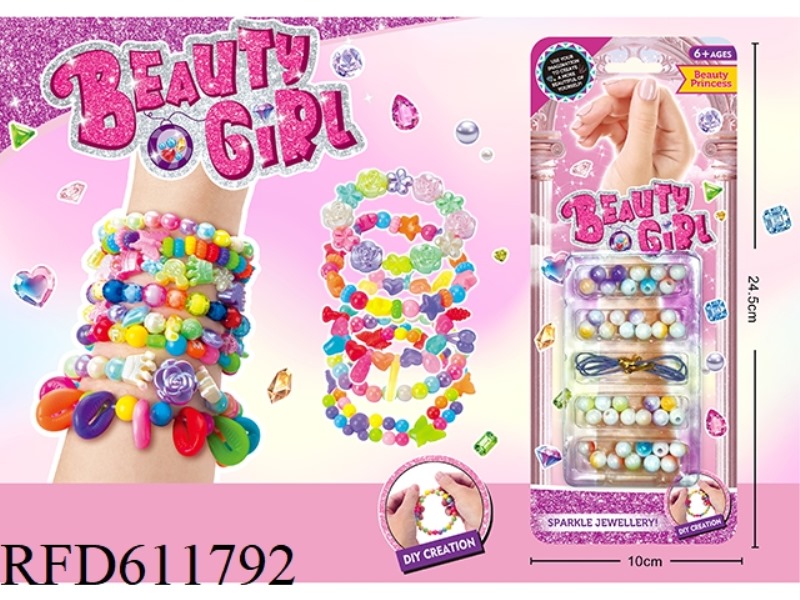 DIY THEMED BEADED JEWELRY EDUCATIONAL TOYS FOR GIRLS
