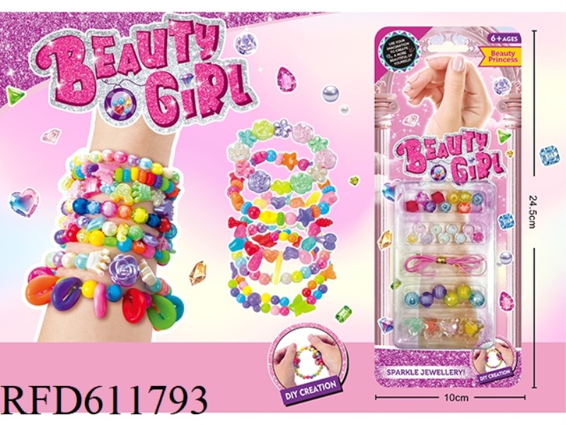 DIY THEMED BEADED JEWELRY EDUCATIONAL TOYS FOR GIRLS