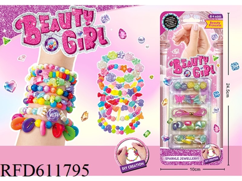 DIY THEMED BEADED JEWELRY EDUCATIONAL TOYS FOR GIRLS