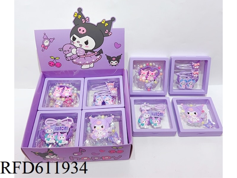 GIRLS ACCESSORIES (HAIR ACCESSORIES + BRACELET) KULOMI 12PCS