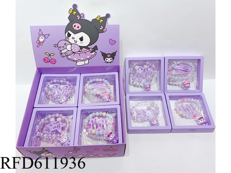 GIRLS ACCESSORIES (HAIR ACCESSORIES + BRACELET) KULOMI 12PCS