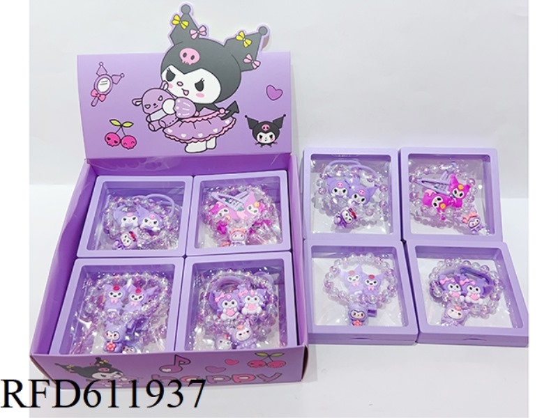 GIRLS ACCESSORIES (HAIR ACCESSORIES + BRACELET) KULOMI 12PCS