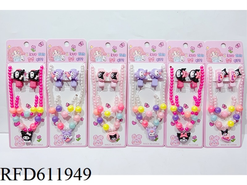 ACCESSORIES SET (HAIR ACCESSORIES + NECKLACE BRACELET)
