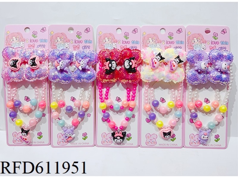 ACCESSORIES SET (HAIR ACCESSORIES + NECKLACE BRACELET)