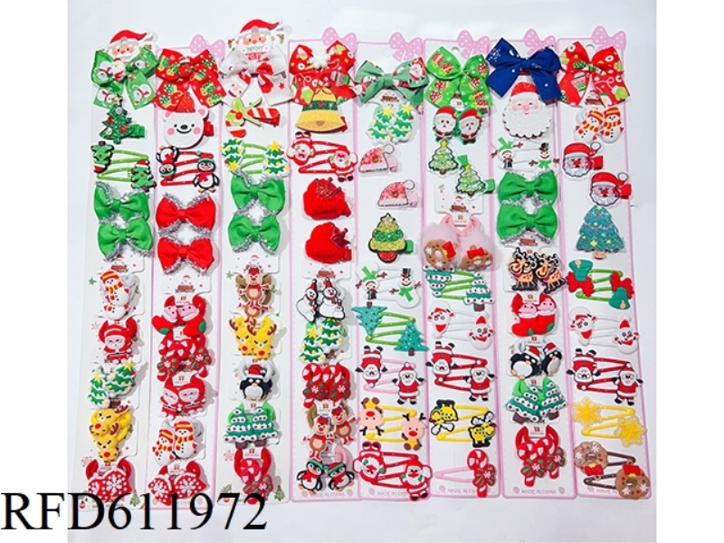 HAIRPIN (10 PAIRS/LONG CARD) CHRISTMAS