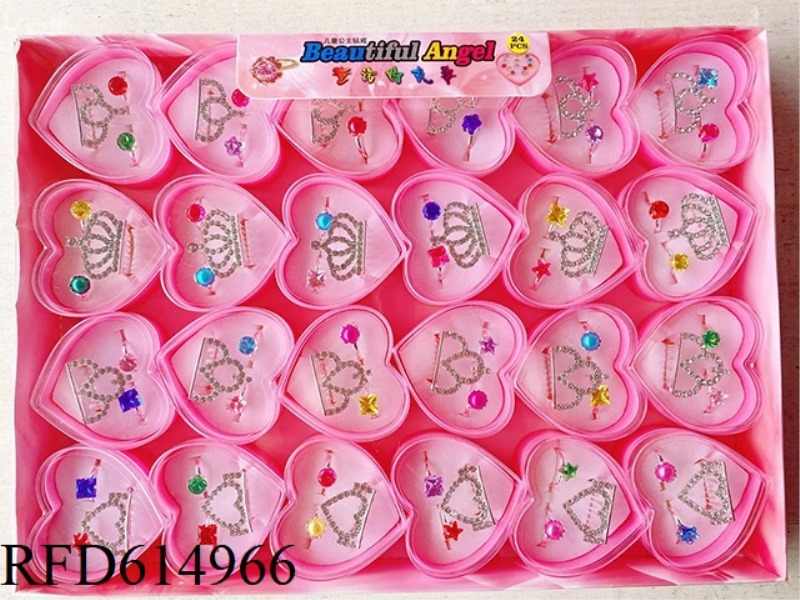 DIAMOND RING + CROWN 24PCS