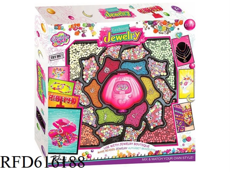 GIRLS JEWELRY DIY BEADING BOX (2800PCS+)