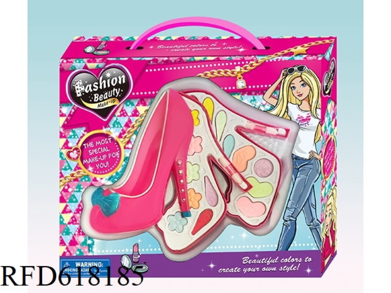 TWO-LAYER HIGH HEELS MAKEUP CASE
