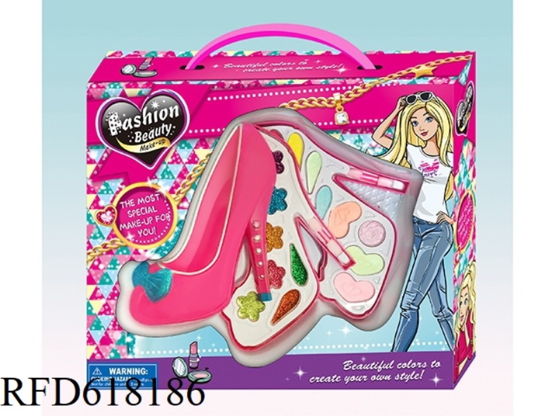 TWO-LAYER HIGH HEELS MAKEUP CASE
