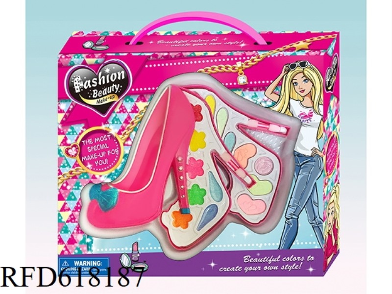 TWO-LAYER HIGH HEELS MAKEUP CASE