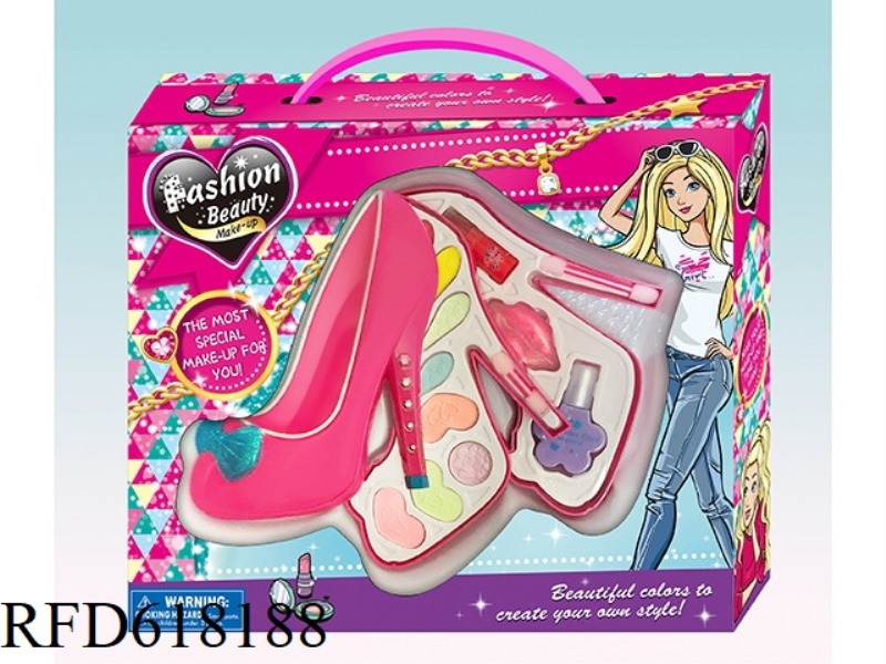 TWO-LAYER HIGH HEELS MAKEUP CASE