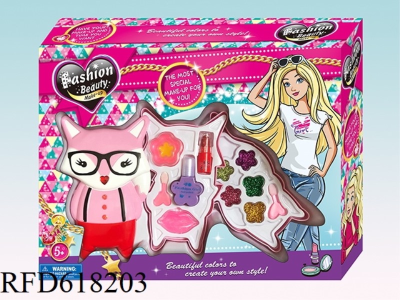FOX TWO LAYER MAKEUP BOX