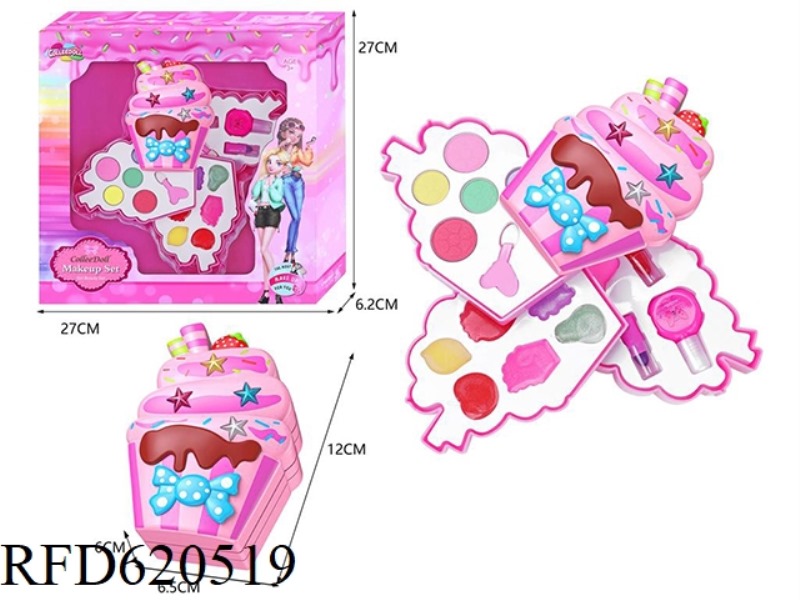 THREE LAYERS OF ICE CREAM MAKEUP FOR KIDS